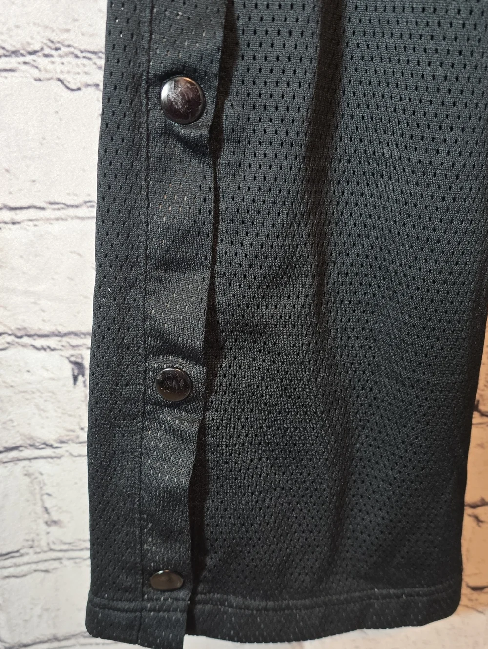 Nike Girls Black Snap-Button Athletic Joggers Size M 10/12